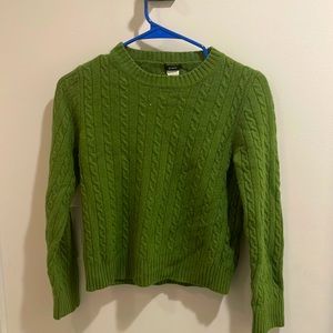 Green J. Crew Knit Sweater